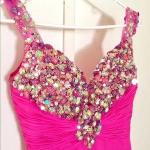 Mac Duggal beaded embellished gown